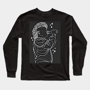 Josh Kiszka II Black and White Long Sleeve T-Shirt